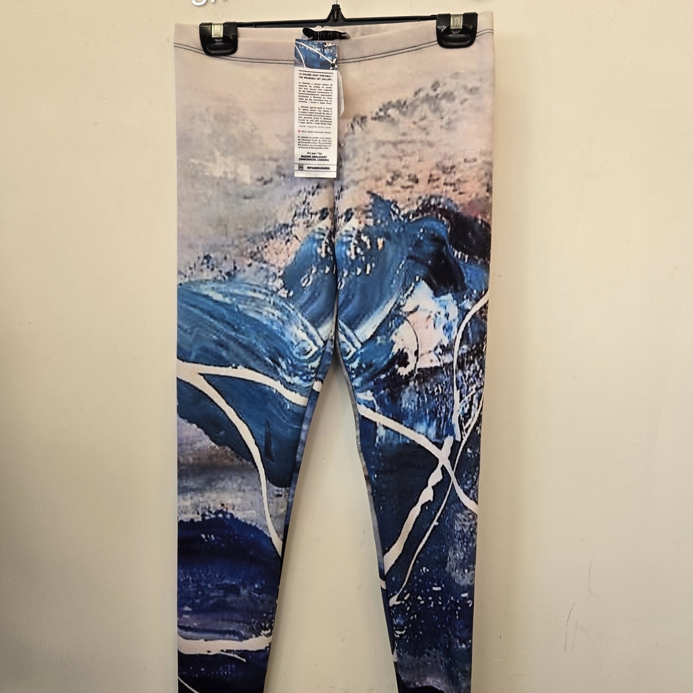 Abstract Blue Women's Leggings